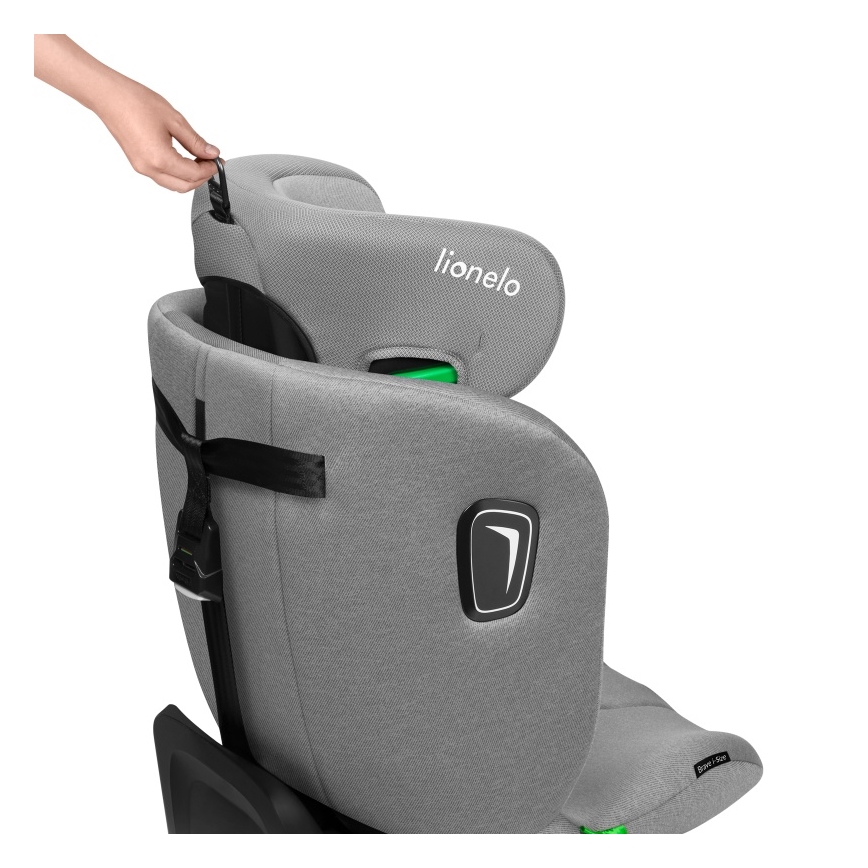 Lionelo - Alusega pööratav turvatool BRAVE i-Size 40-150 cm Kivihall