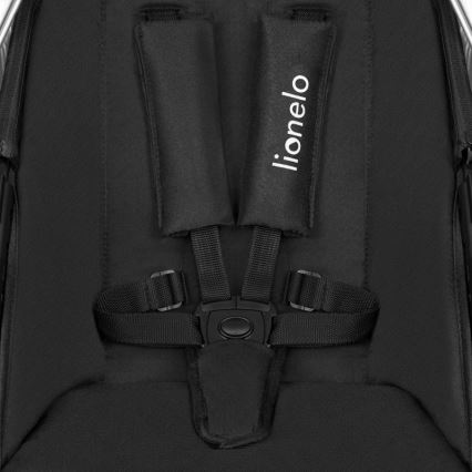 Lionelo - AMBER kombineeritud vanker 3-ühes, must/hõbedane