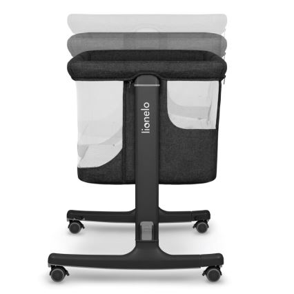 Lionelo - AURORA 3-ühes beebivoodi, must