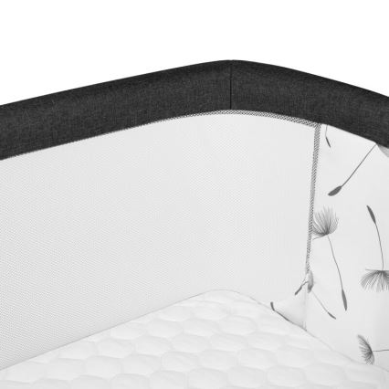 Lionelo - AURORA 3-ühes beebivoodi, must