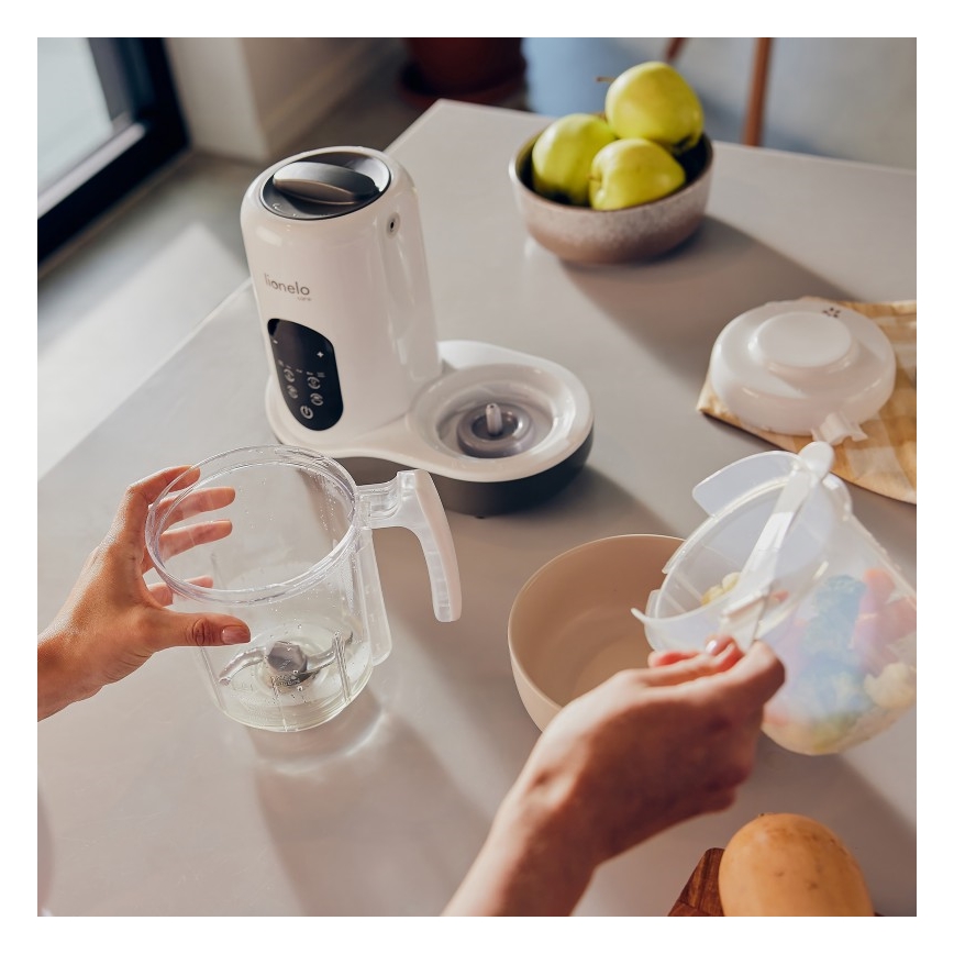 Lionelo - Aurutaja 5-ühes BABYMENU 110W/230V valge/hall