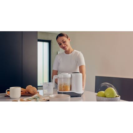 Lionelo - Aurutaja 5-ühes BABYMENU 110W/230V valge/hall