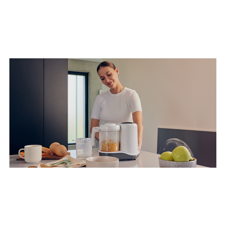 Lionelo - Aurutaja 5-ühes BABYMENU 110W/230V valge/hall