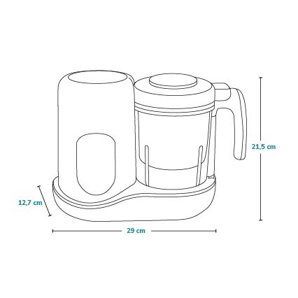 Lionelo - Aurutaja 5-ühes BABYMENU 110W/230V valge/hall