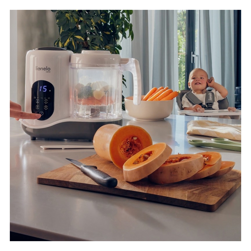Lionelo - Auruti 5-ühes BABYMENU 110W/230V valge/hall