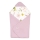 Lionelo - Auto teki TRAVEL SWADDLE 90x90 cm Pink Flower