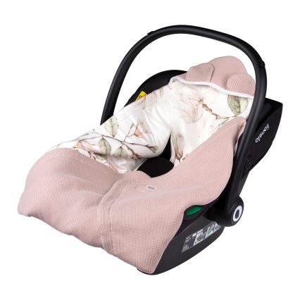 Lionelo - Autoistmepad TRAVEL SWADDLE 90x90 cm Bež Magnolia