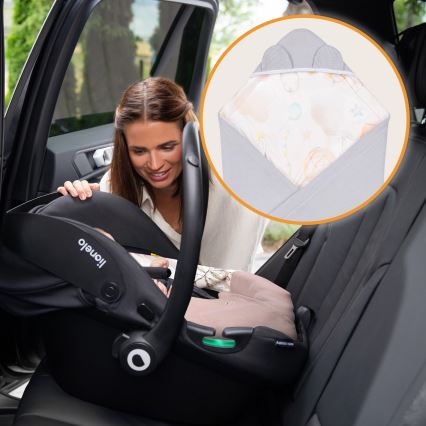 Lionelo - Autokatte TRAVEL SWADDLE 90x90 cm Hall Baloon
