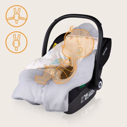 Lionelo - Autokatte TRAVEL SWADDLE 90x90 cm Hall Baloon