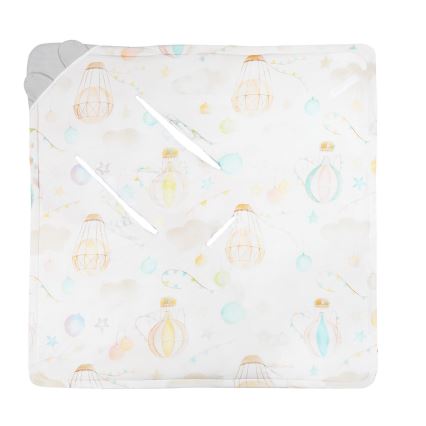 Lionelo - Autokatte TRAVEL SWADDLE 90x90 cm Hall Baloon
