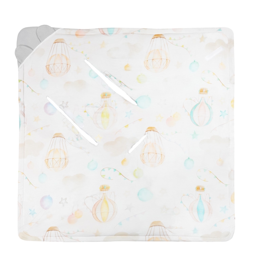 Lionelo - Autokatte TRAVEL SWADDLE 90x90 cm Hall Baloon