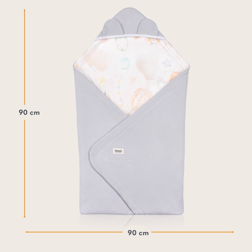 Lionelo - Autokatte TRAVEL SWADDLE 90x90 cm Hall Baloon
