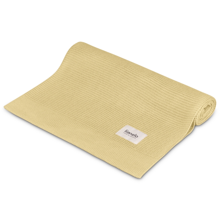 Lionelo - Bamboo tekk BAMBOO BLANKET 75x100 cm Kollane Sidrun