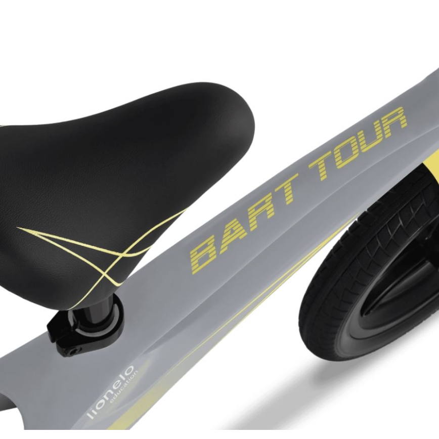 Lionelo - BART TOUR tasakaalujalgratas hall/kollane