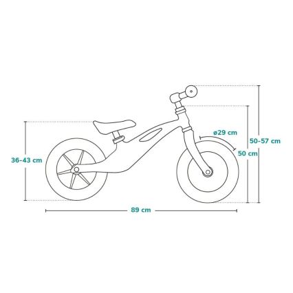 Lionelo - BART TOUR tasakaalujalgratas hall/kollane