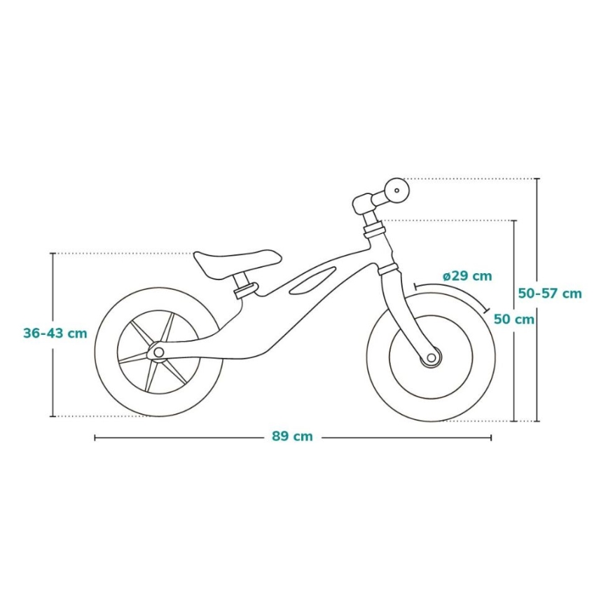 Lionelo - BART TOUR tasakaalujalgratas hall/kollane