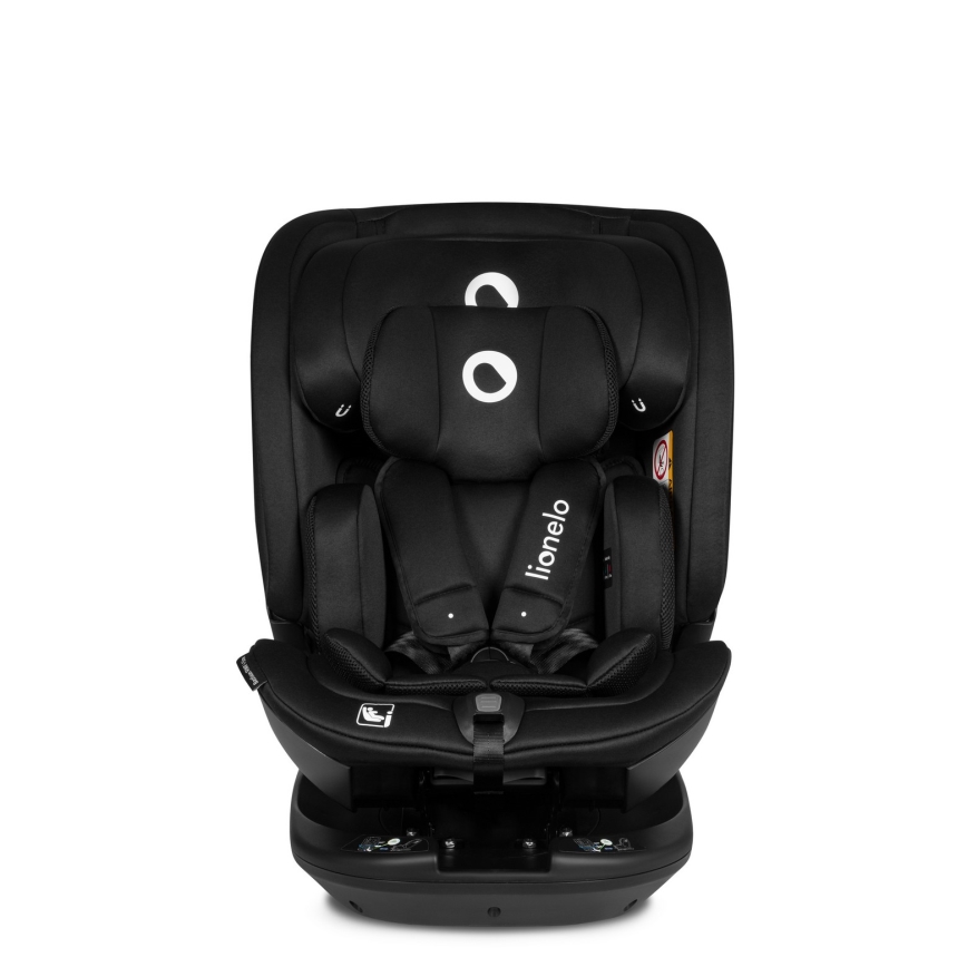 Lionelo - BASTIAAN i-Size alusega pööratav laste turvatool 40-150 cm Black Carbon