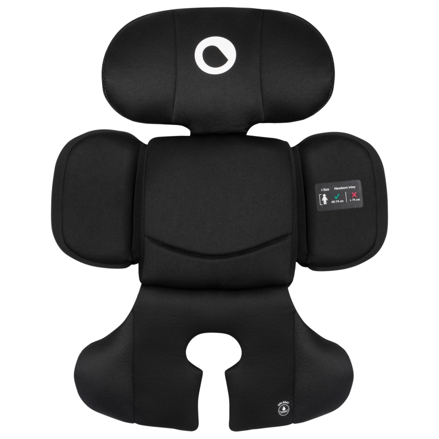 Lionelo - BASTIAAN i-Size alusega pööratav laste turvatool 40-150 cm Black Carbon