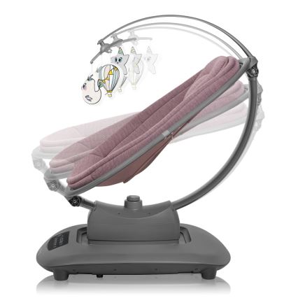 Lionelo - beebikiik meloodiaga BLOSSOM Pink Mauve + kaugjuhtimispult