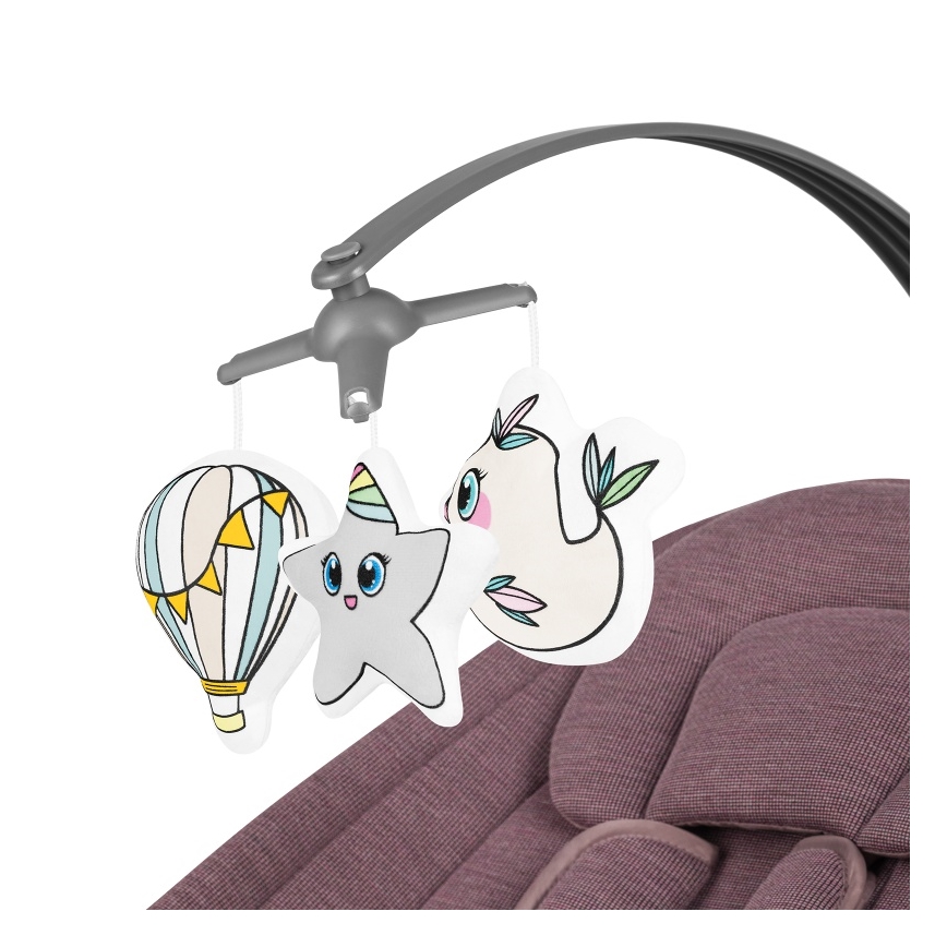 Lionelo - beebikiik meloodiaga BLOSSOM Pink Mauve + kaugjuhtimispult