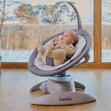 Lionelo - Beebikiik meloodiaga MELL Grey Stone 4xAA + kaugjuhtimispult