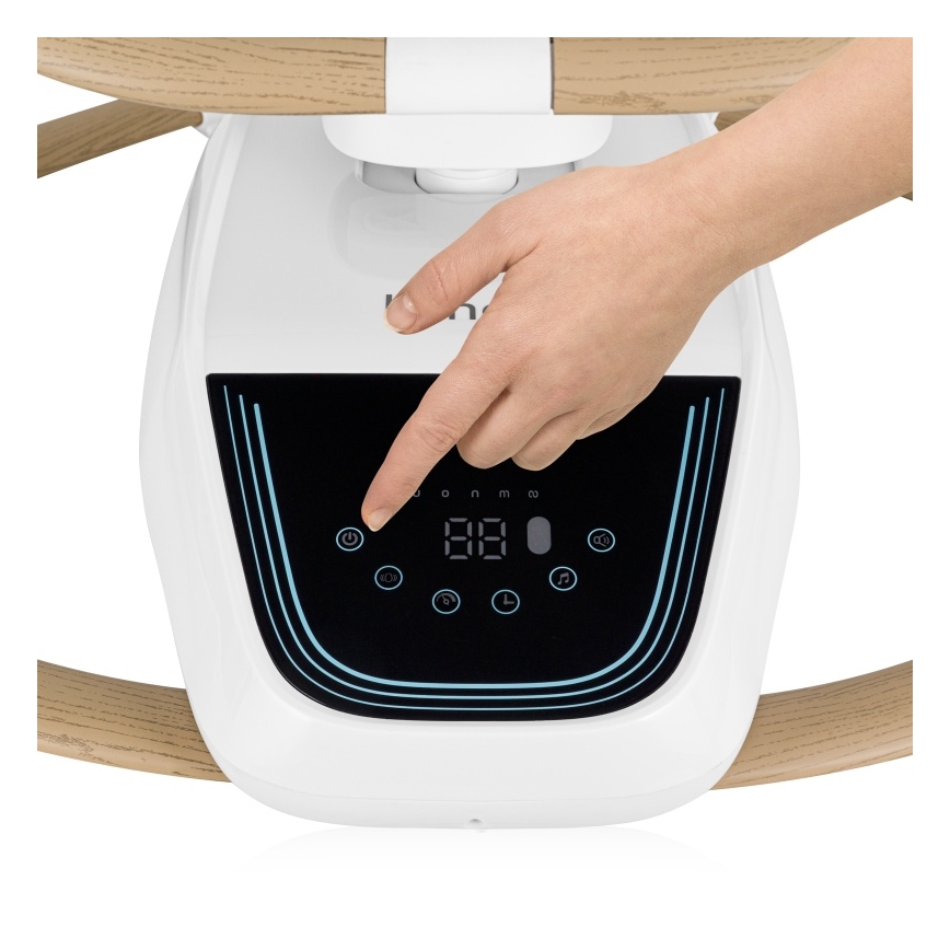 Lionelo - Beebikiik OLIVIA meloodiaga, beež naturaalne + kaugjuhtimispult