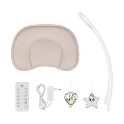 Lionelo - Beebikiik OLIVIA meloodiaga, beež naturaalne + kaugjuhtimispult