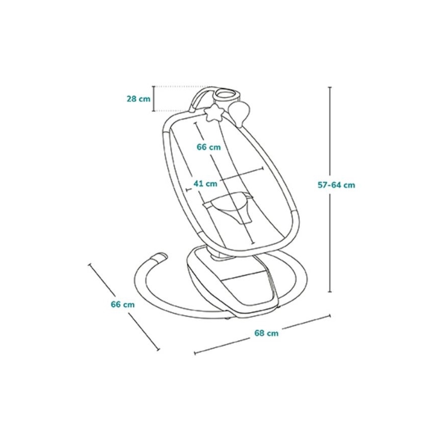 Lionelo - Beebikiik OLIVIA meloodiaga, beež naturaalne + kaugjuhtimispult