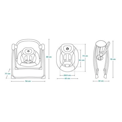 Lionelo - Beebikiik OTTO 4xLR14 Cozy Grey