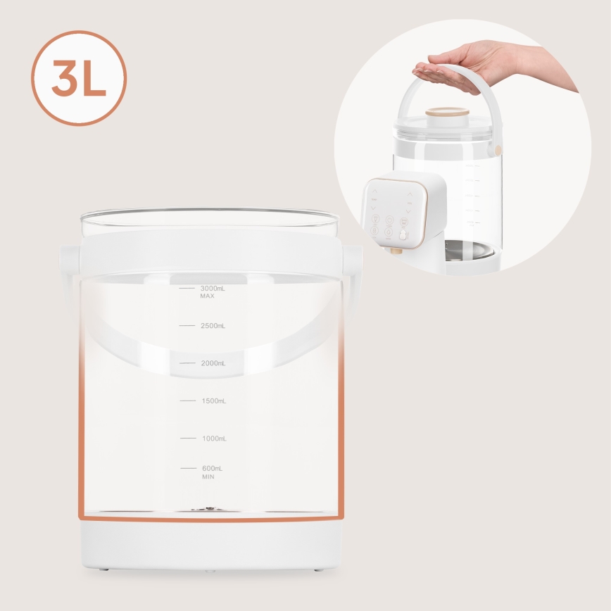 Lionelo - beebipiima valmistaja BABYPRESTO 2.0 1200W/230V valge
