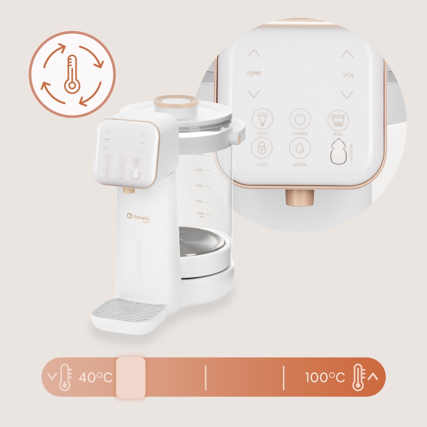 Lionelo - beebipiima valmistaja BABYPRESTO 2.0 1200W/230V valge