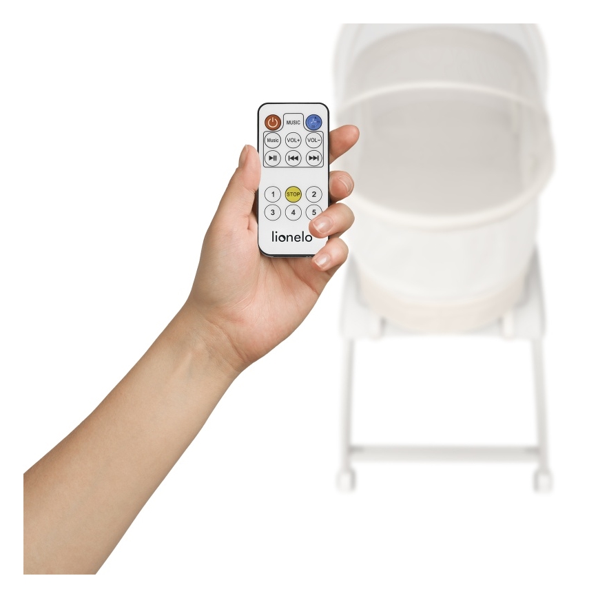 Lionelo - Beebivoodi CORAL koos kaaluga, valge