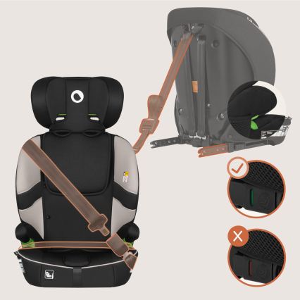 Lionelo - BILLY i-Size laste turvatool 76-150 cm, beež (latte)