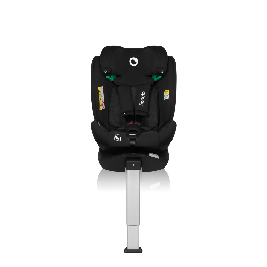 Lionelo - Turvatool alusega, pööratav BRAAM AIR i-Size 40-150 cm süsinikmust