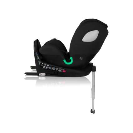 Lionelo - Turvatool alusega, pööratav BRAAM AIR i-Size 40-150 cm süsinikmust