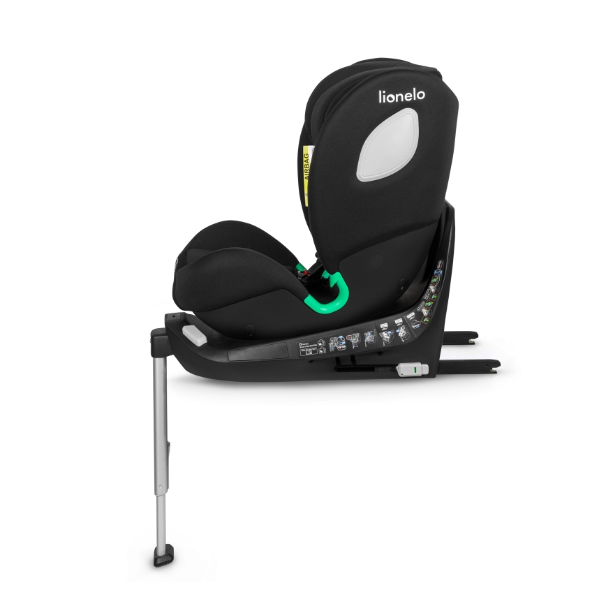 Lionelo - BRAAM i-Size pööratav autoturvatool alusega 40-150 cm süsinikmust