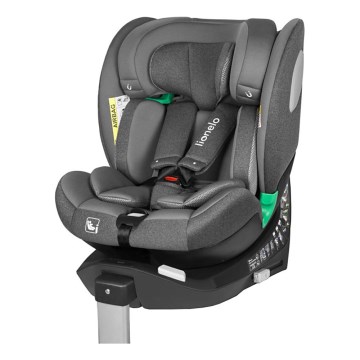 Lionelo - BRAAM i-Size pööratav laste turvatool alusega 40-150 cm hall kivi