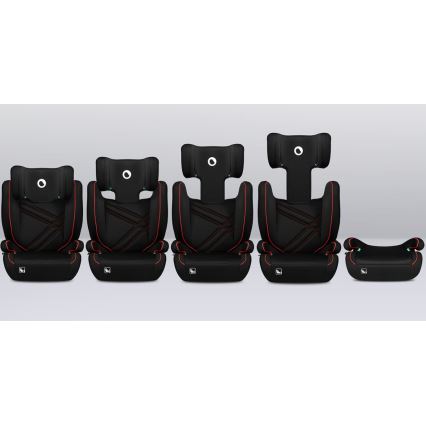 Lionelo - HUGO i-Size turvatool 100-150 cm must/punane