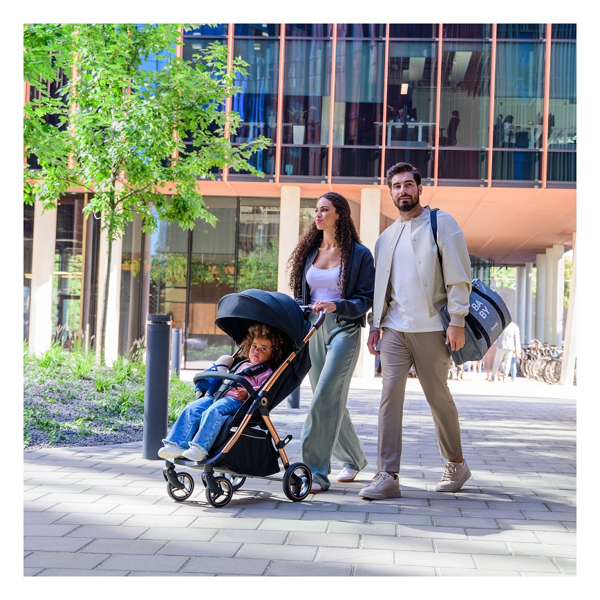 Lionelo - INGRID jalutuskäru, must