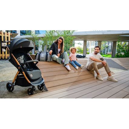 Lionelo - INGRID jalutuskäru, must