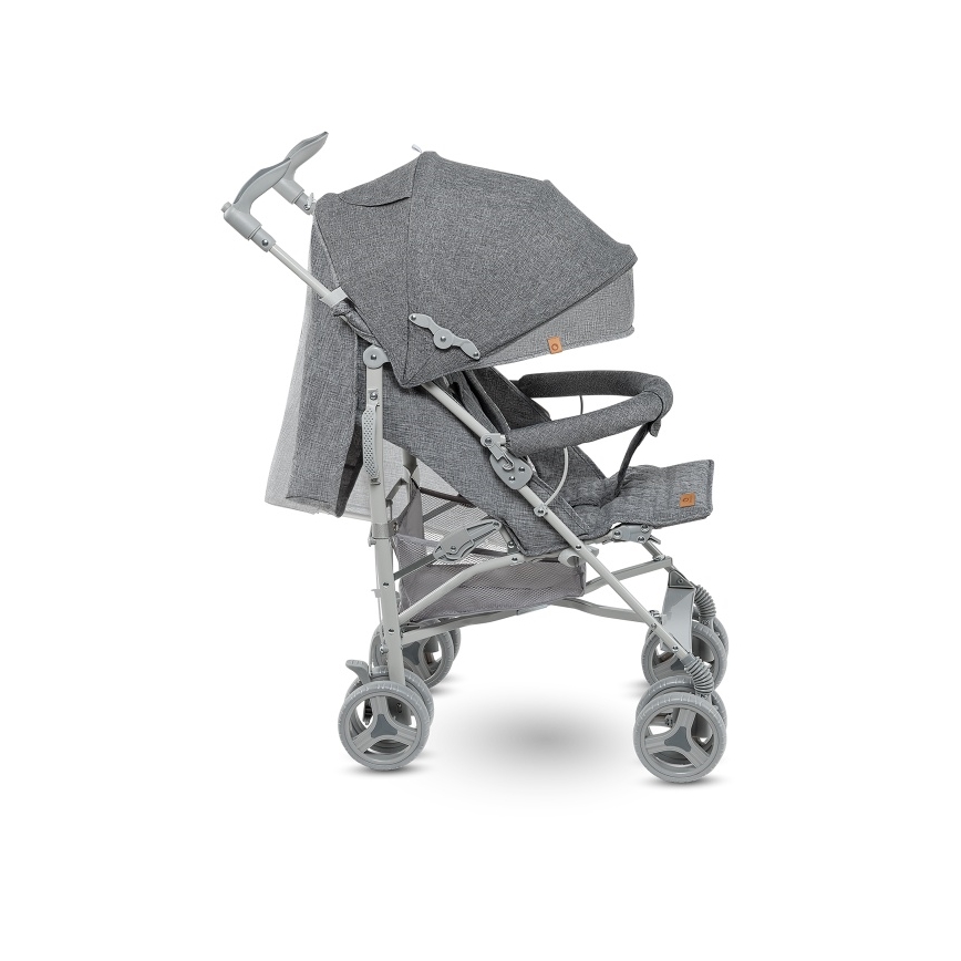 Lionelo - IRMA kerge kokkupandav lapsekäru, hall/tumehall