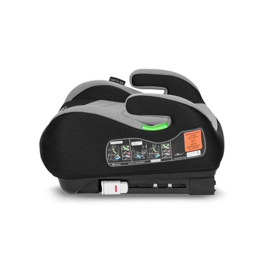 Lionelo - Istmetõstja LUUK FIX i-Size 125-150 cm must/hall