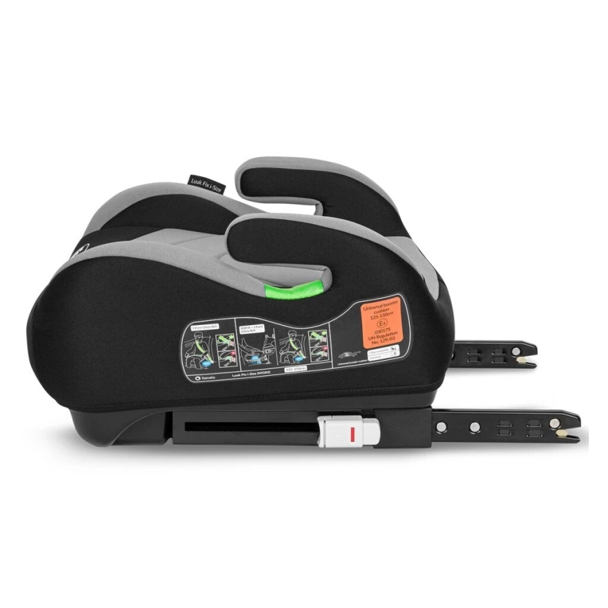 Lionelo - Istmetõstja LUUK FIX i-Size 125-150 cm must/hall