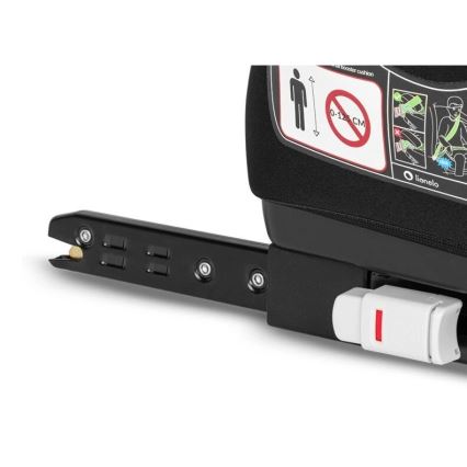 Lionelo - Istmetõstja LUUK FIX i-Size 125-150 cm must/hall