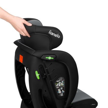 Lionelo - IZZY i-Size laste turvatool 40-150 cm must-hall