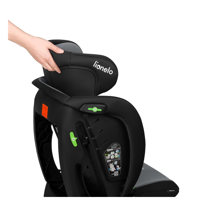 Lionelo - IZZY i-Size laste turvatool 40-150 cm must-hall