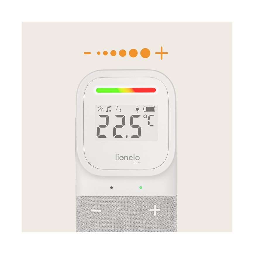 Lionelo - Juhtmevaba laadimisega laste audio beebimonitor BABYLINE 2.3 5V