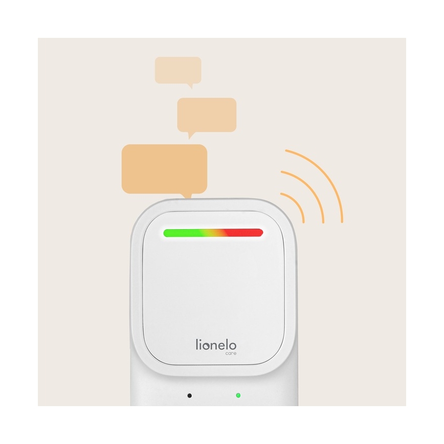 Lionelo - juhtmevaba laaditav heli beebimonitor BABYLINE 2.2 5V