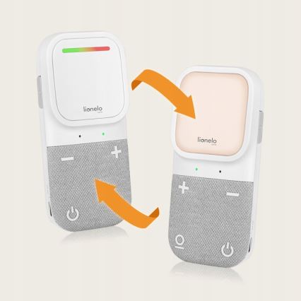 Lionelo - Juhtmevaba laetav beebimonitor heliga BABYLINE 2.2 5V