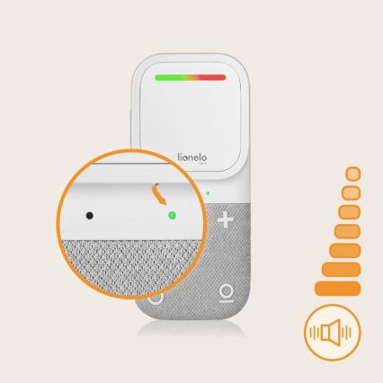 Lionelo - Juhtmevaba laetav beebimonitor heliga BABYLINE 2.2 5V